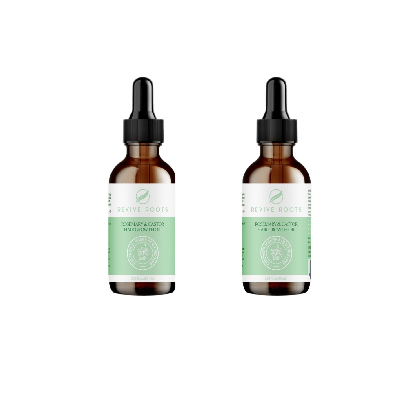 Bundle Rosemary & Castor Hair Growth Oil.